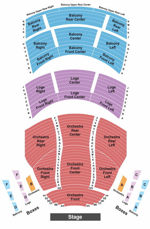 Procter & Gamble Hall Buena Vista Social Club Seating Chart